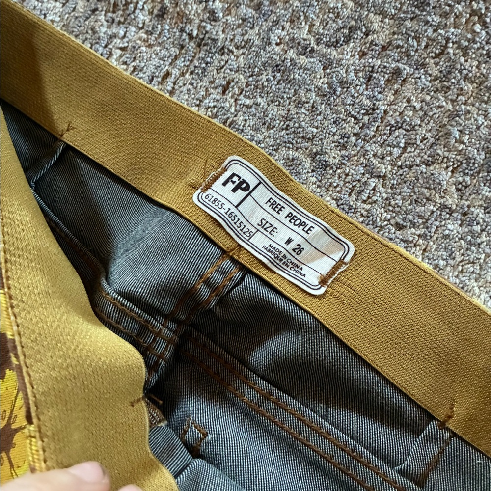 Free People Floral Flare Jeans - Picture 2 of 4
